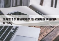 国内首个公益区块链公司[公益加区块链的典型代表]