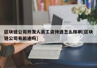 区块链公司开发人员工资待遇怎么样啊[区块链公司有前途吗]